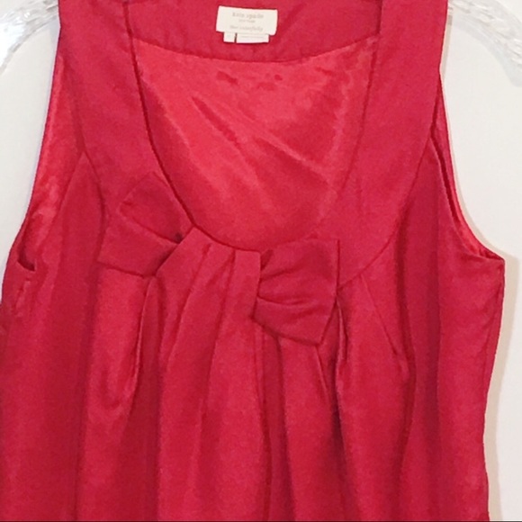 Kate spade New York red silk bow tank - Picture 4 of 9